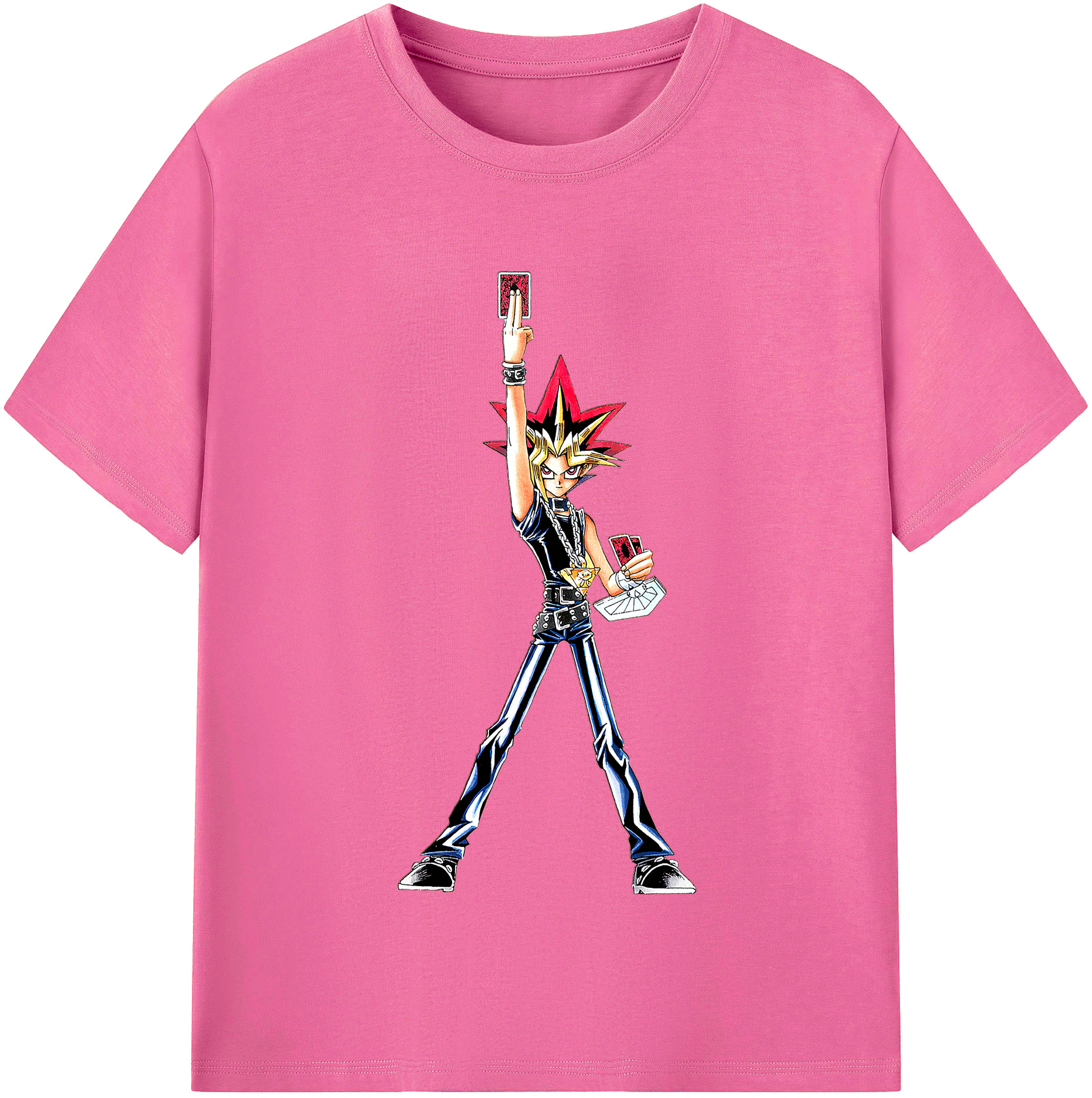 （画像用） 遊☆戯☆王 Yu-Gi-Oh! レディースカジュアルプリントTシャツ（綿100％）